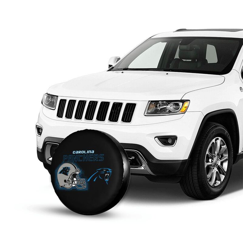 Carolina Panthers Print car tire protection cover car spare tire dust protection covers