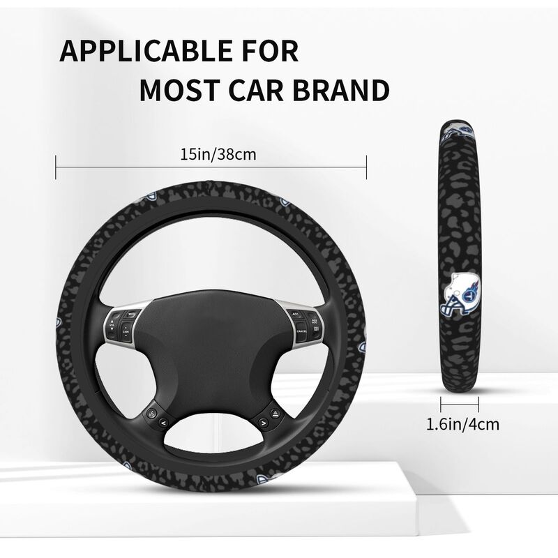 Tennessee Titans 1 Printed elastic steering wheel cover car steering wheel protective cover