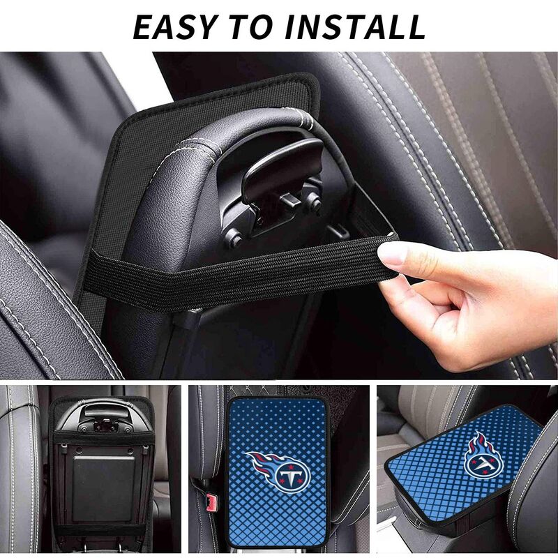 Tennessee Titans Car handrail box cushion Personalized printed car armrest cover