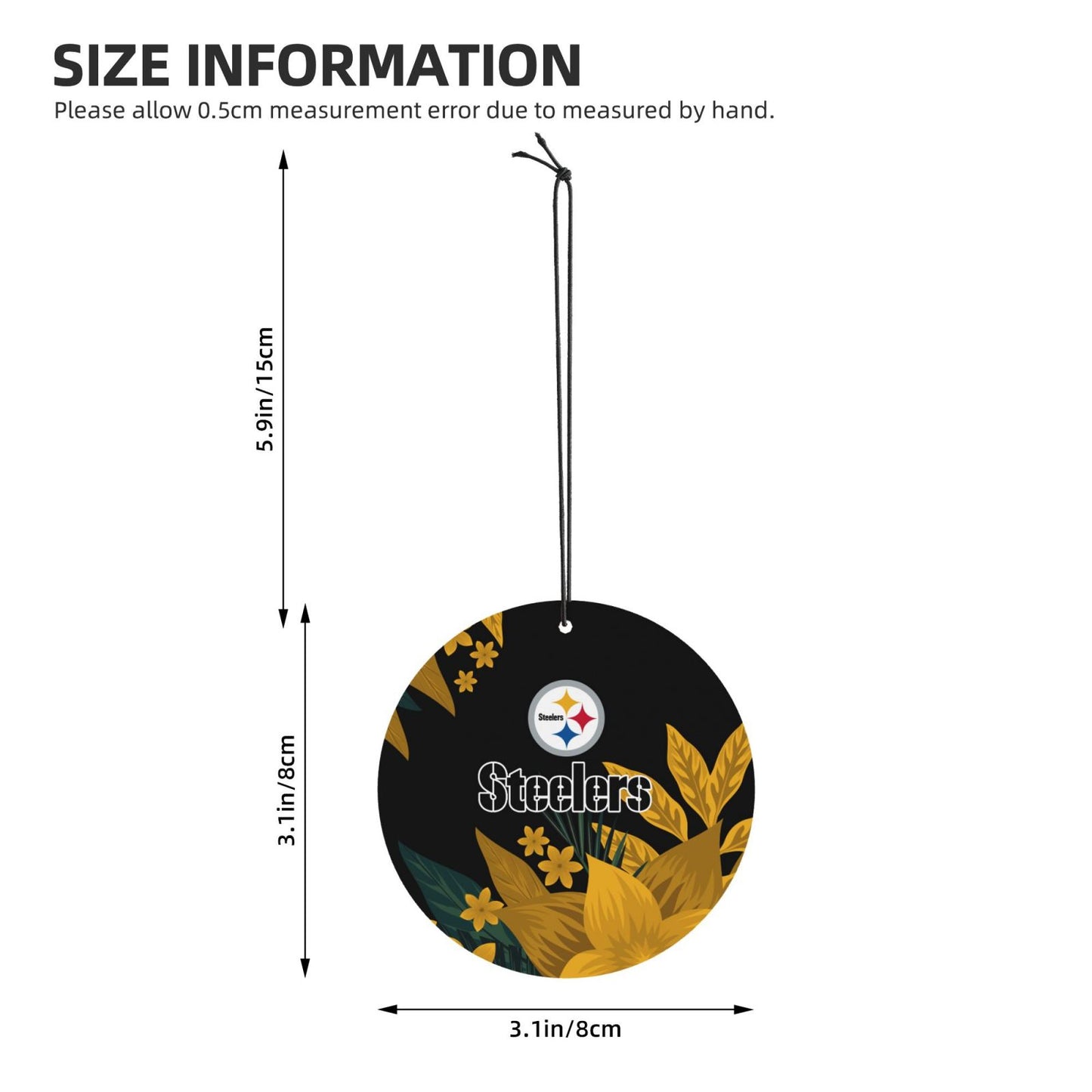 4pcs- Pittsburgh Steelers car aromatherapy tablets Car Air Fresheners Cards Set