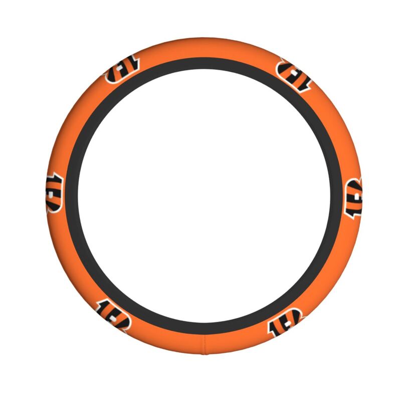 Cincinnati Bengals Printed breathable elastic steering wheel anti slip cover