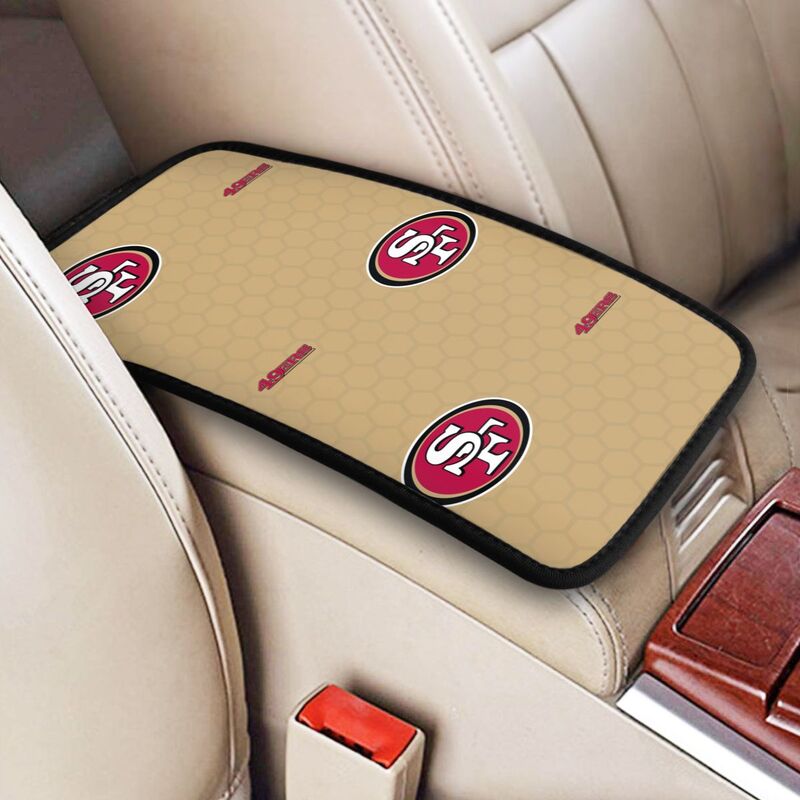 Car armrest box pad San Francisco 49ers 2 Printed center armrest box pad protective pad