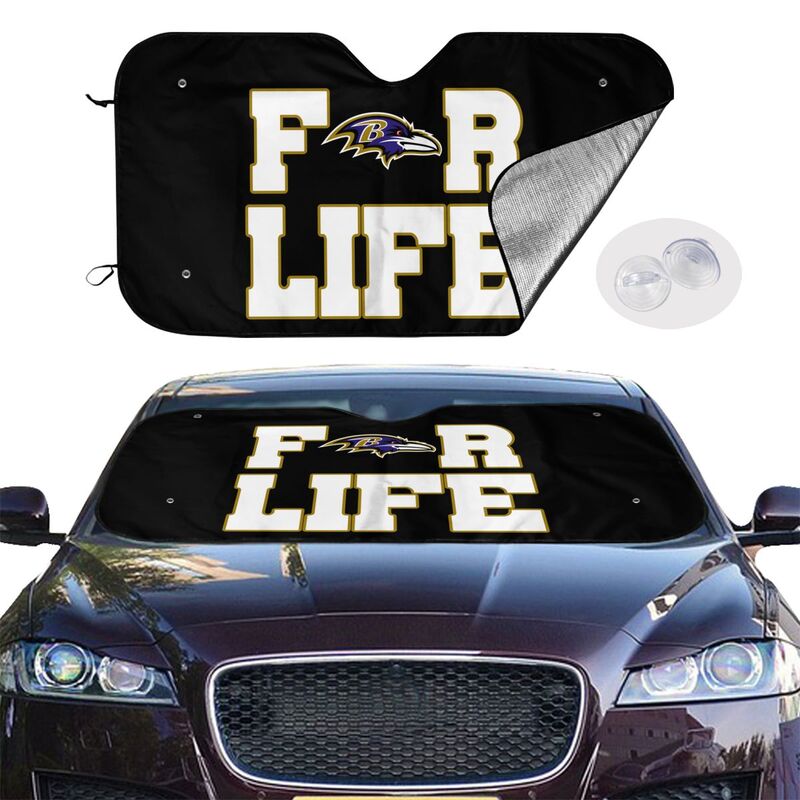 Baltimore Ravens 2 Printed car windshield sunshade (multi size) front windshield sunshade