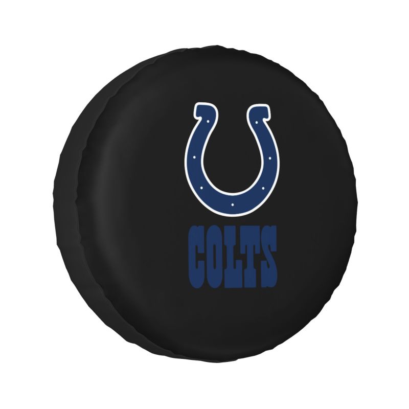 Indianapolis Colts 3 Car tire protective cover waterproof and dustproof tire cover