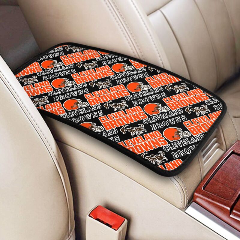 Cleveland Browns Printing car armrest box protective pad