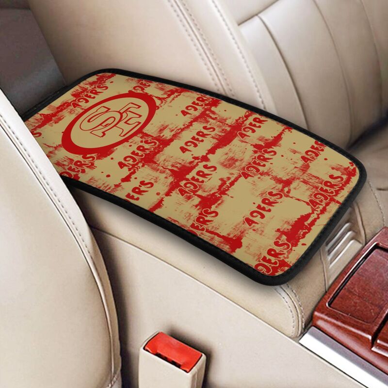 San Francisco 49ers print Car armrest box protective cover car center console armrest pad