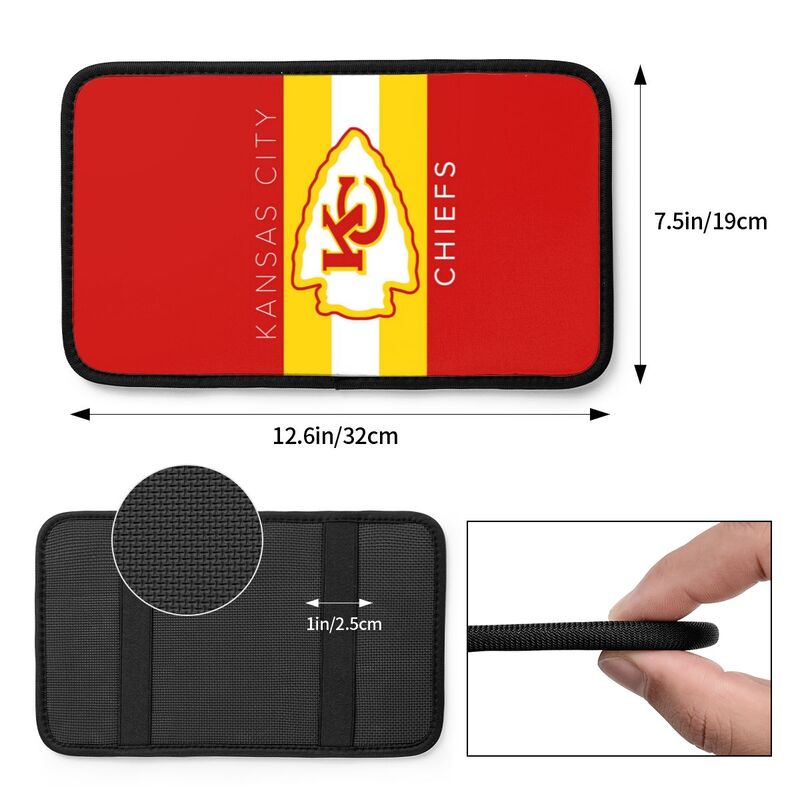 Kansas City Chiefs1 Printed car armrest box pad elbow protection pad