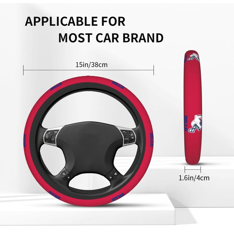 Buffalo Bills Printed car anti-skid cover elastic steering wheel cover