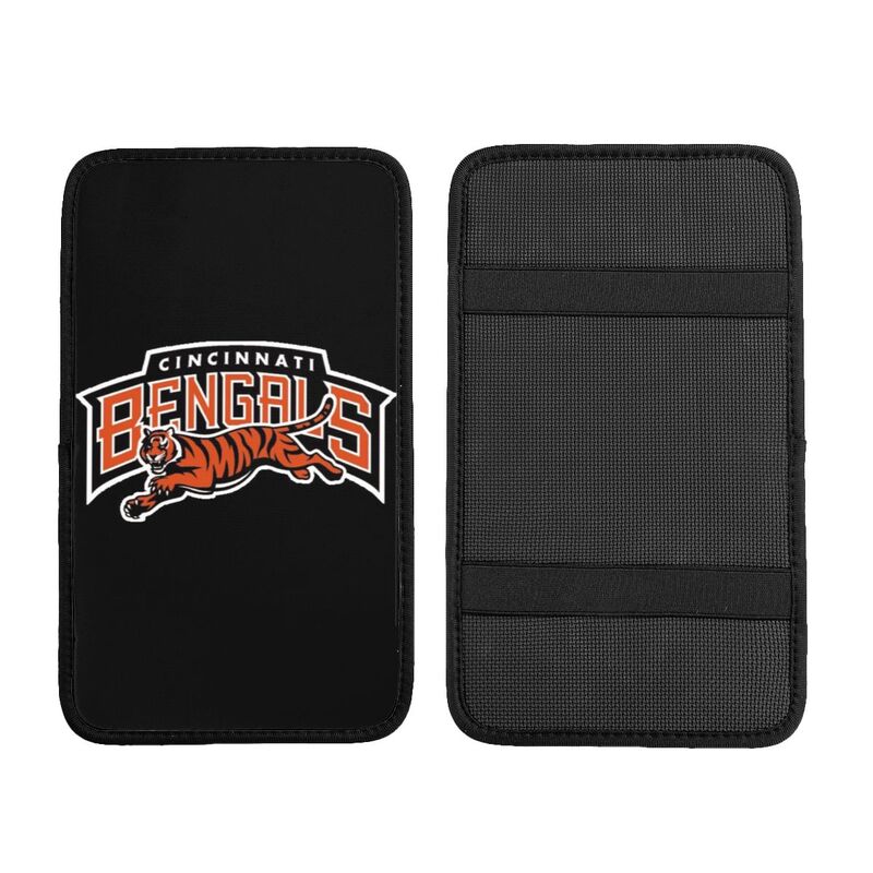 Car armrest box pad Cincinnati Bengals Printed central armrest box pad protective pad