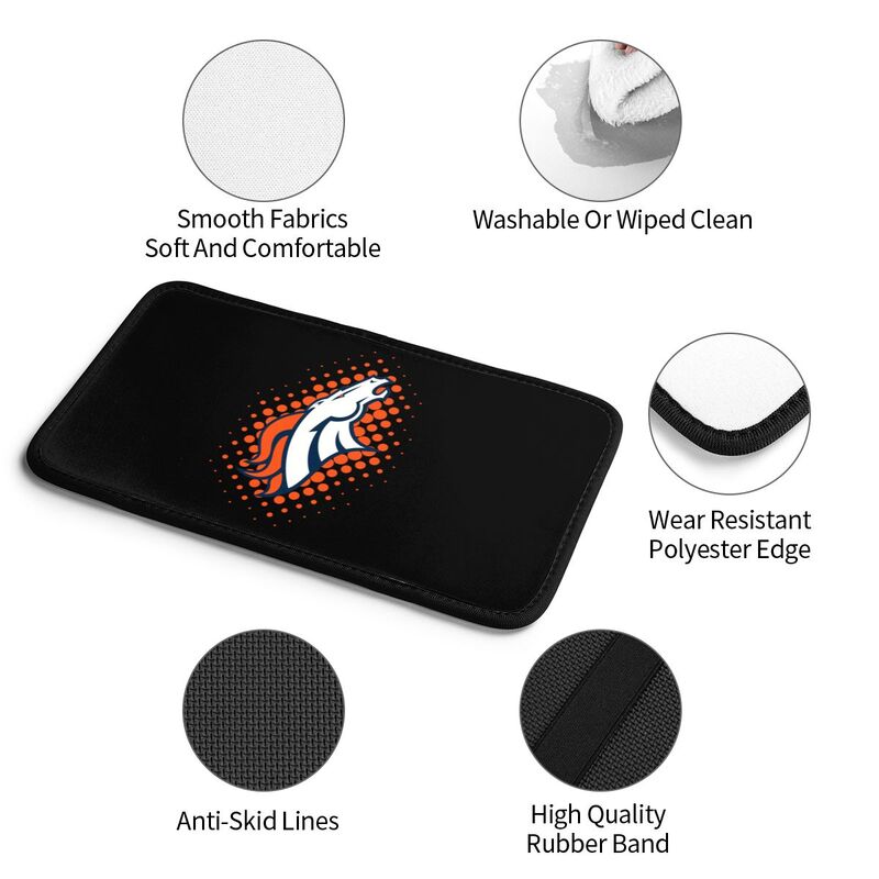 Denver Broncos Printed car armrest box cushion armrest protective cover