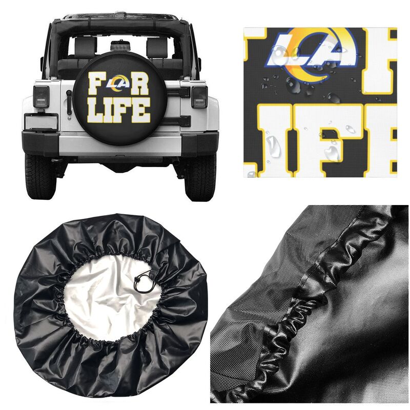 Los Angeles Rams Printing tire protection cover car spare tire dust protection cover