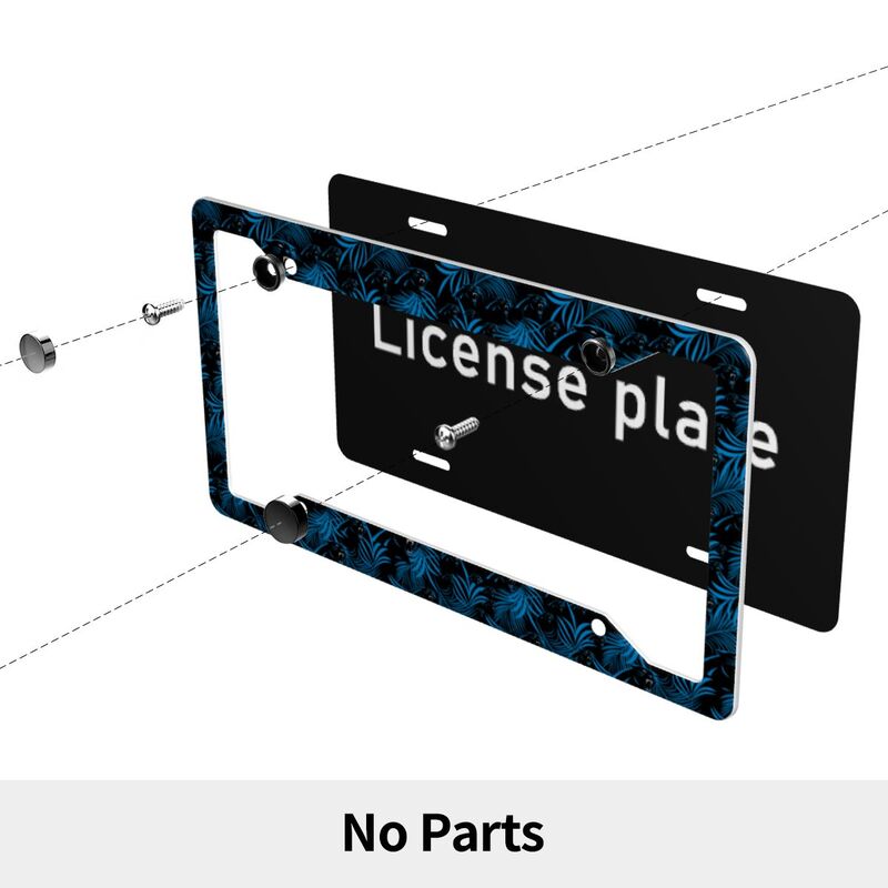 Carolina Panthers Print Car license plate frame four hole license plate holder (one pair)