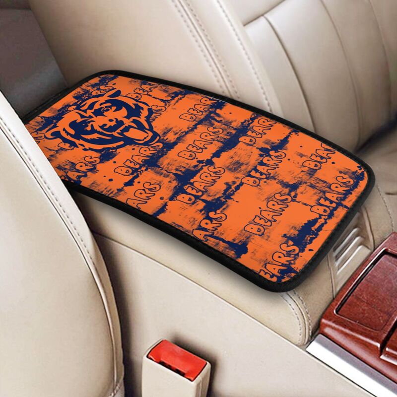 Chicago Bears print Car armrest box protective cover car center console armrest pad