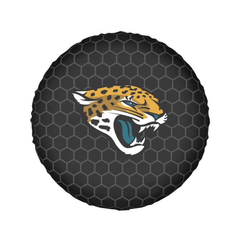 Jacksonville Jaguars Grid printed car tire cover dustproof and waterproof tire cover