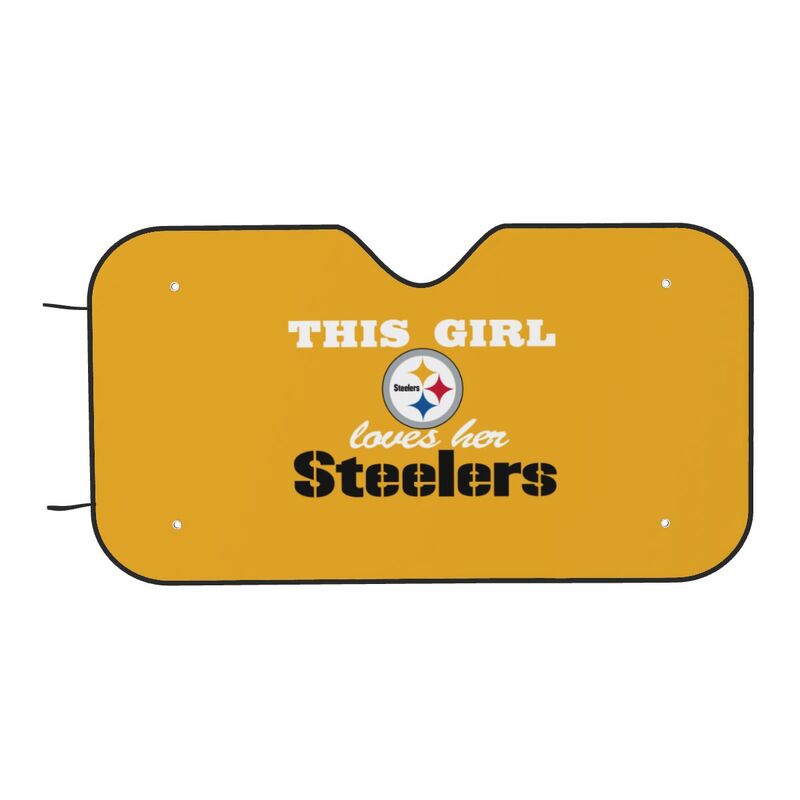 Pittsburgh Steelers Printing multi size car front windshield sunshade car windshield sunshade