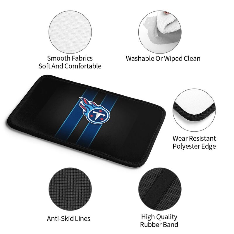 Car armrest box pad Tennessee Titans 4 Printed central armrest box pad protective pad
