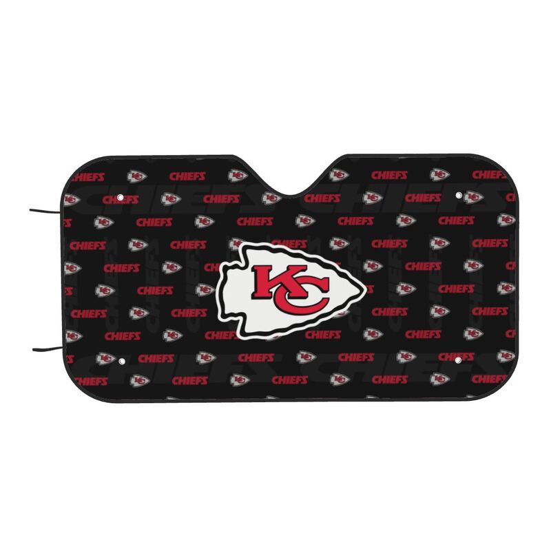Kansas City Chiefs Printed is suitable for front Car windshield sunshades Car windshield sunshades