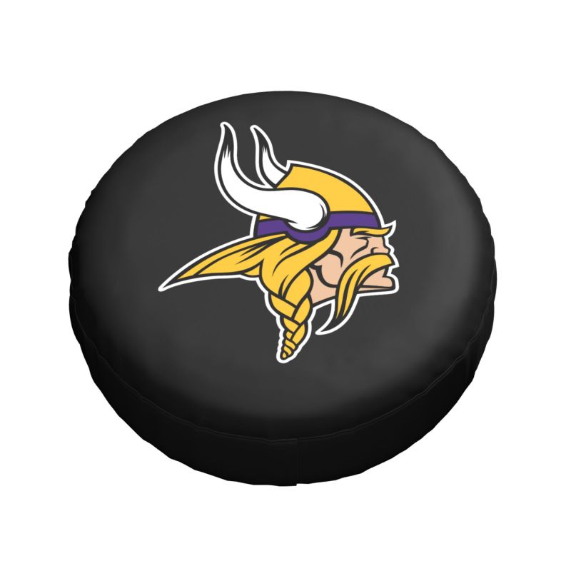 Minnesota Vikings Car tire protection cover spare tire waterproof and dustproof cover