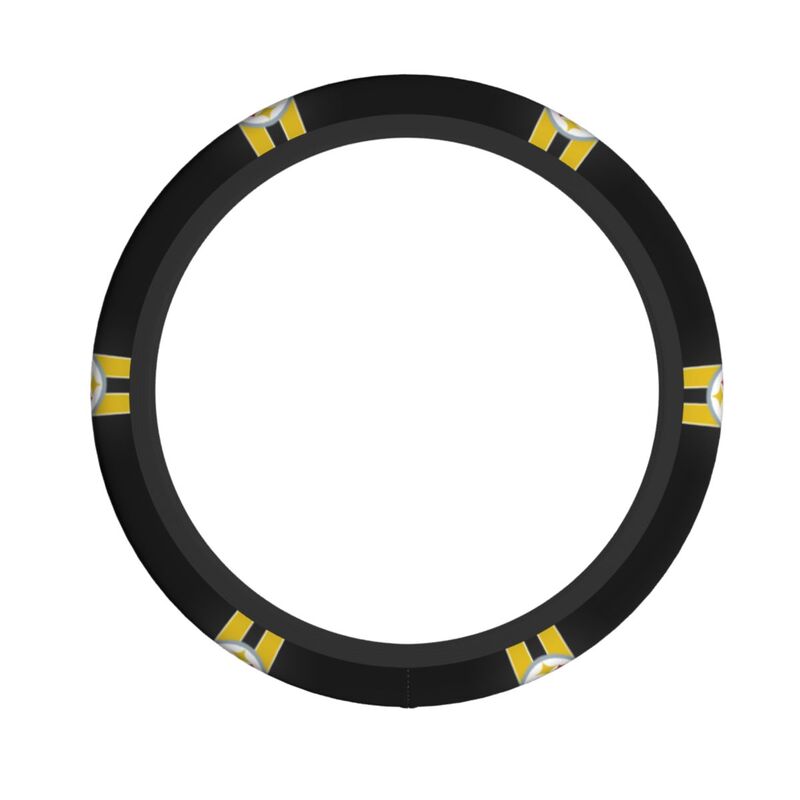 Pittsburgh Steelers Printed elastic steering wheel cover anti slip breathable