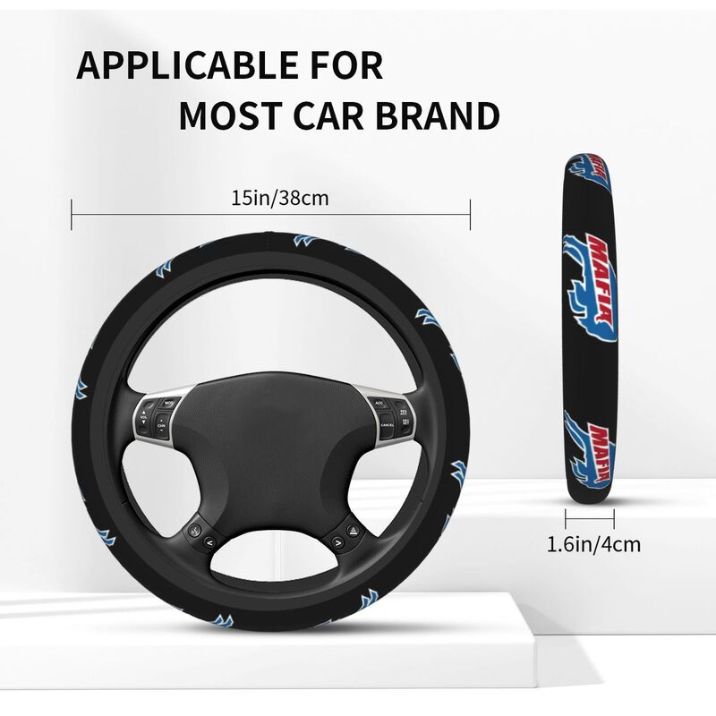 Buffalo Bills 1 Printed breathable anti slip cover elastic steering wheel cover