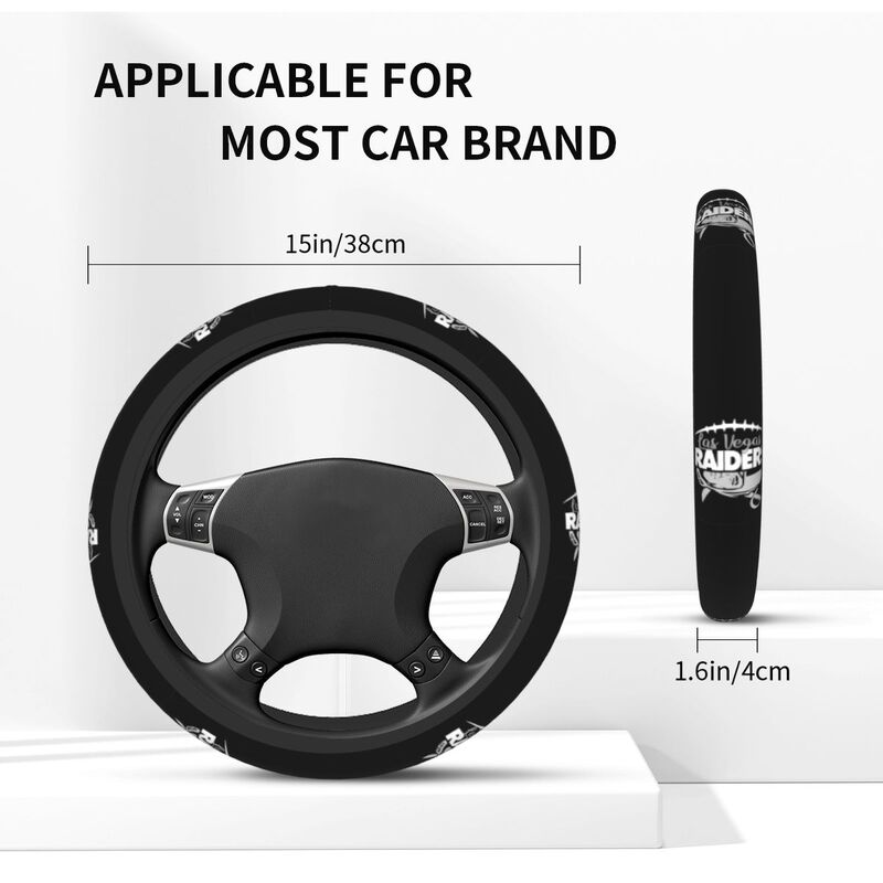 Las Vegas Raiders Printed breathable elastic steering wheel cover