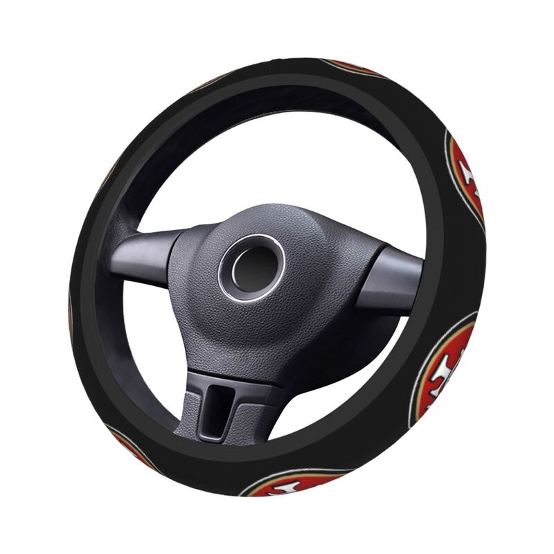 San Francisco 49ers Printed car protective cover elastic steering wheel cover