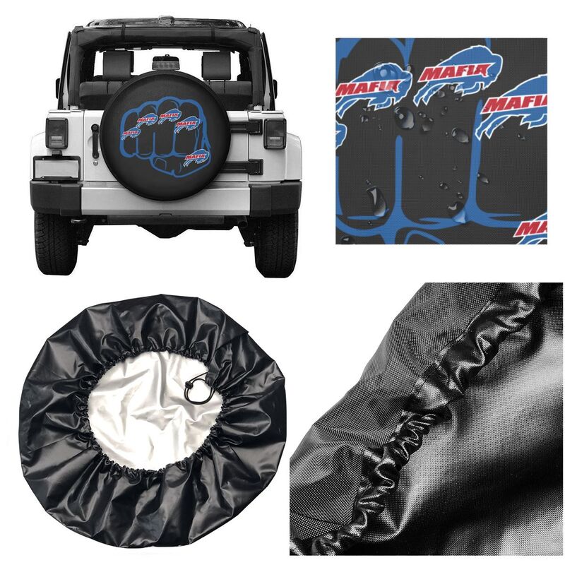 Buffalo Bills Print tire protection cover car spare tire dust protection covers