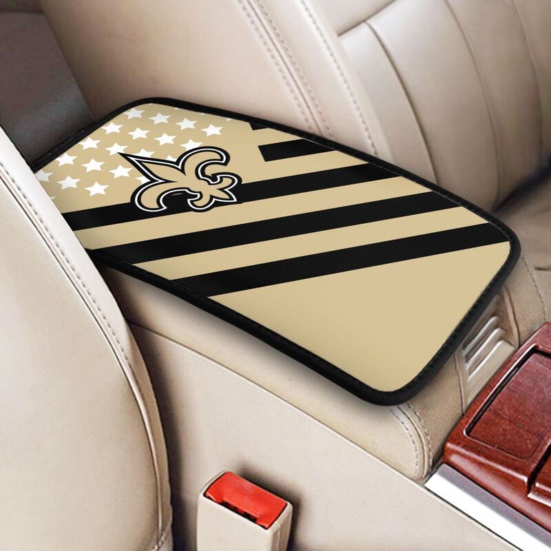 New Orleans Saints Printed car armrest box pad elbow protection pad