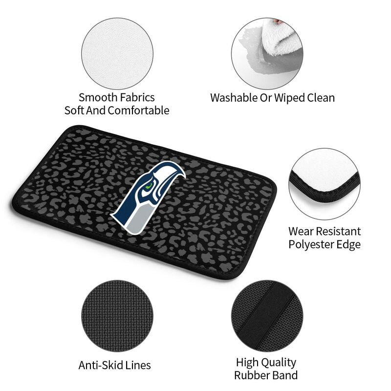 Seattle Seahawks 1 printed Car handrail box cushion Personalized car armrest cover