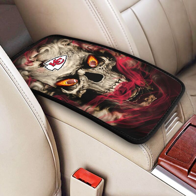 Kansas City Chiefs Printed car armrest box pad elbow support anti slip pad