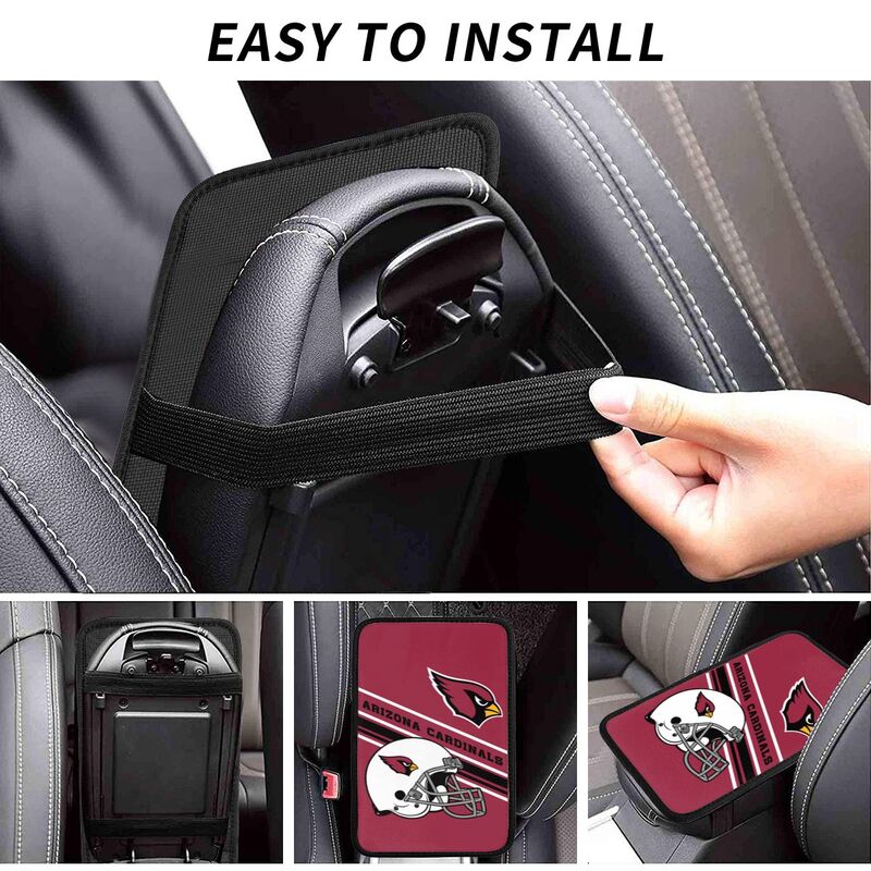Arizona Cardinals Print armrest protective cover car armrest box cushion