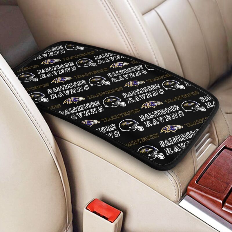 Baltimore Ravens Printing car armrest box protective pad
