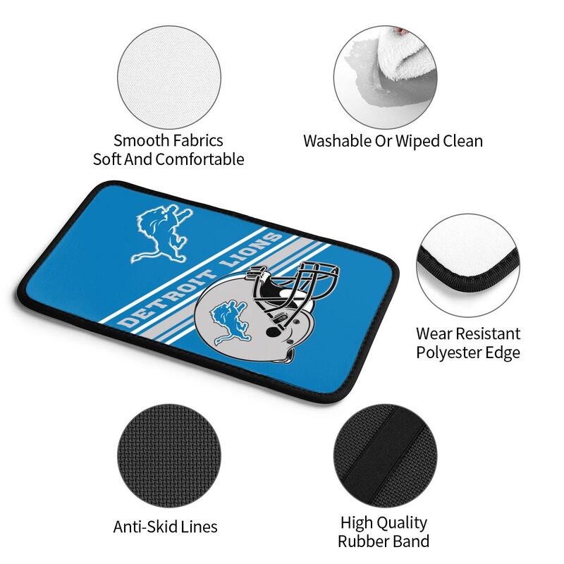 Detroit Lions Print armrest protective cover car armrest box cushion