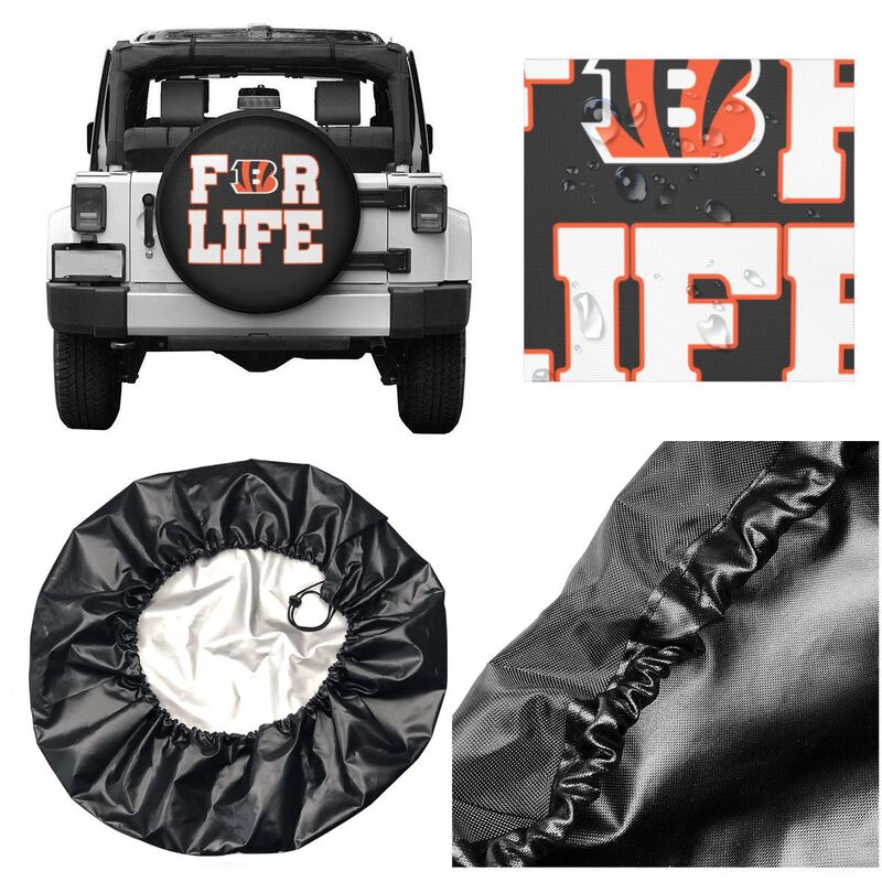 Cincinnati Bengals Printing tire protection cover car spare tire dust protection cover