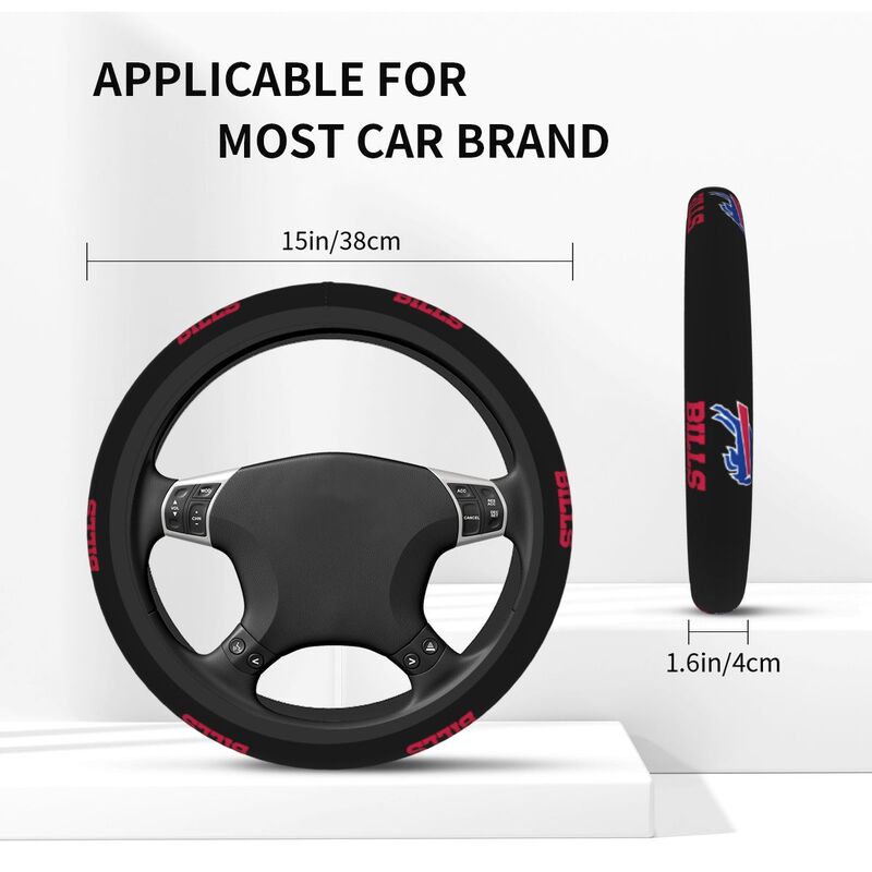 Buffalo Bills Printed elastic steering wheel cover car protective cover