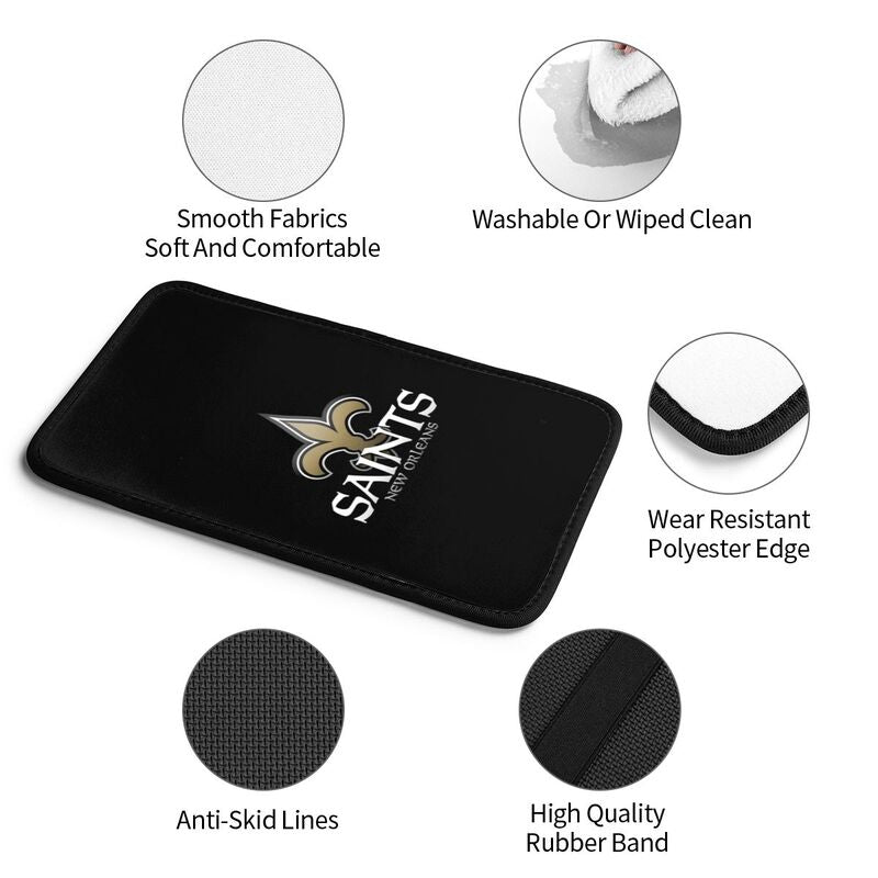New Orleans Saints3 Printed car center armrest box pad anti slip pad