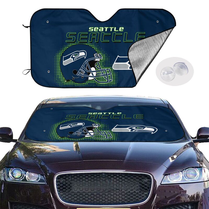 Seattle Seahawks Printing Car windshield sunshades is suitable car front windshield sunshades