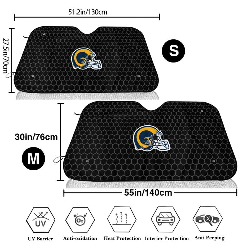 Los Angeles Rams 3 Printed is suitable front Car windshield sunshades Car windshield sunshades