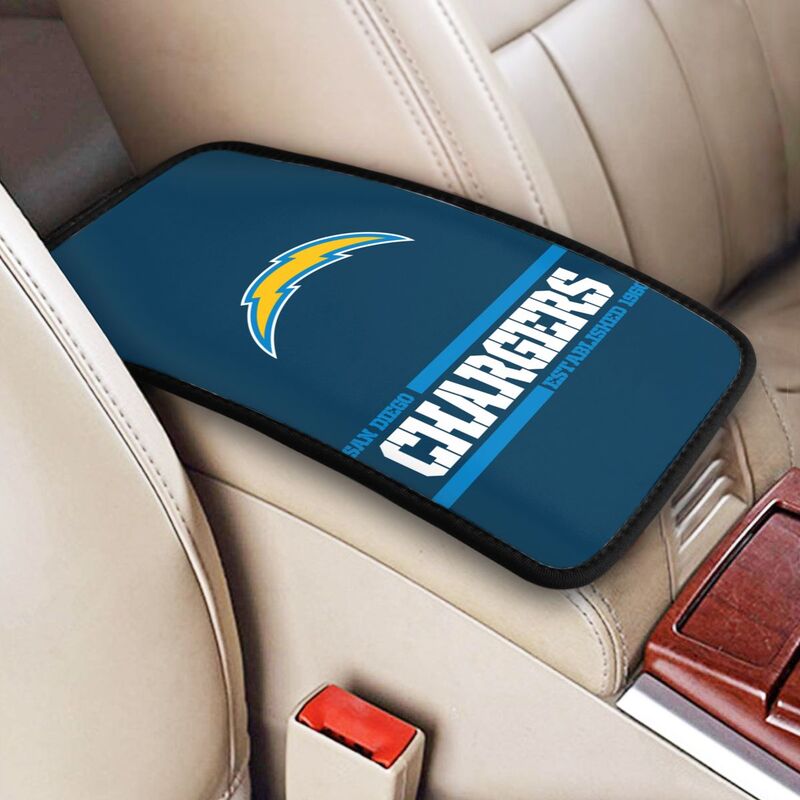 San Diego Chargers Printed car armrest box pad Protective pad