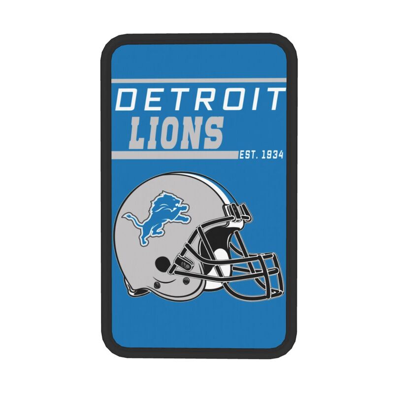 Detroit Lions Print car armrest box cushion armrest protective cover