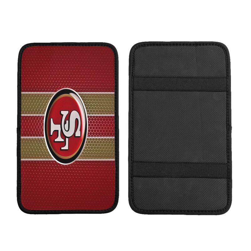 Car armrest box pad San Francisco 49ers 4 Printed central armrest box cushion protective pad