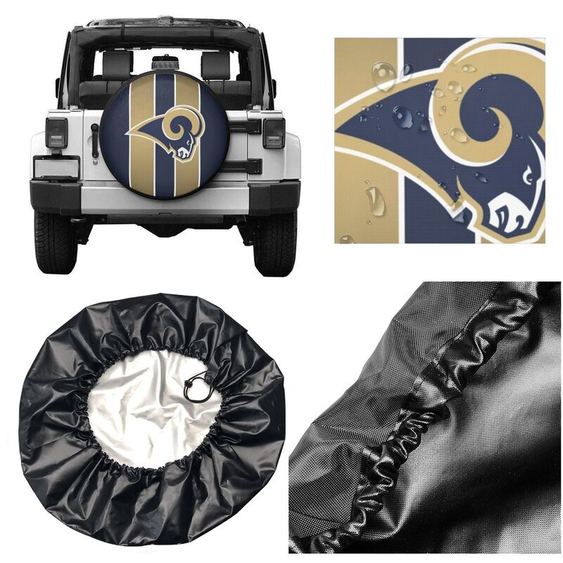 Los Angeles Rams 2 car dustproof sunscreen tyre protective cover Tyre protective cover