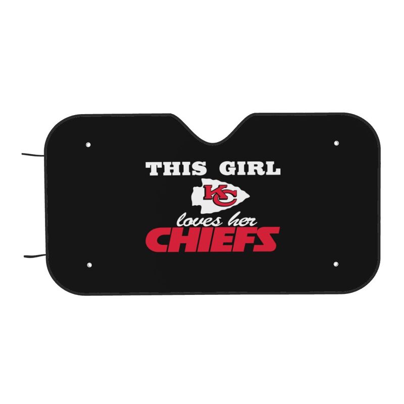 Kansas City Chiefs Printing multi size car front windshield sunshade car windshield sunshade