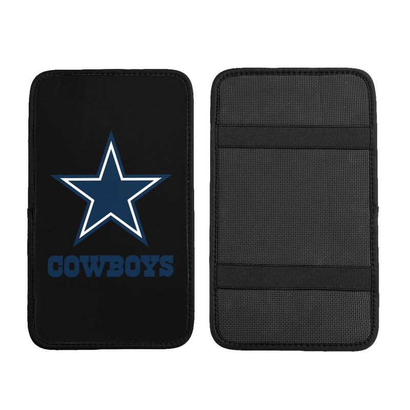 Car armrest box pad Dallas Cowboys 4 Printed center armrest box pad protective pad