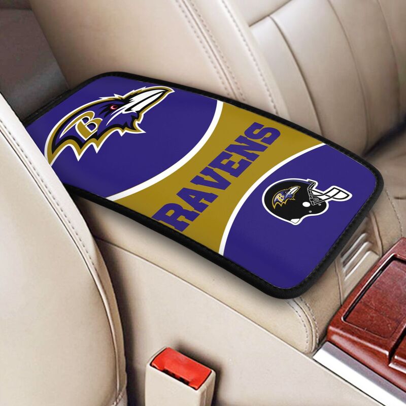 Baltimore Ravens Print car armrest box cushion armrest protective cover