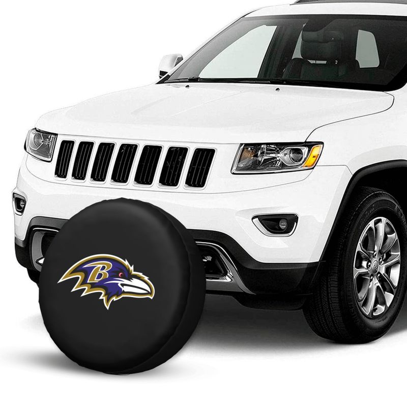 Baltimore Ravens Car tire protection cover spare tire waterproof and dustproof cover
