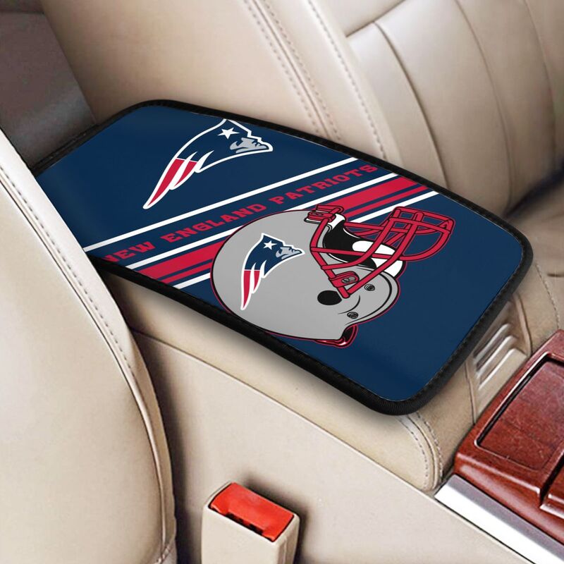 New England Patriots Print armrest protective cover car armrest box cushion
