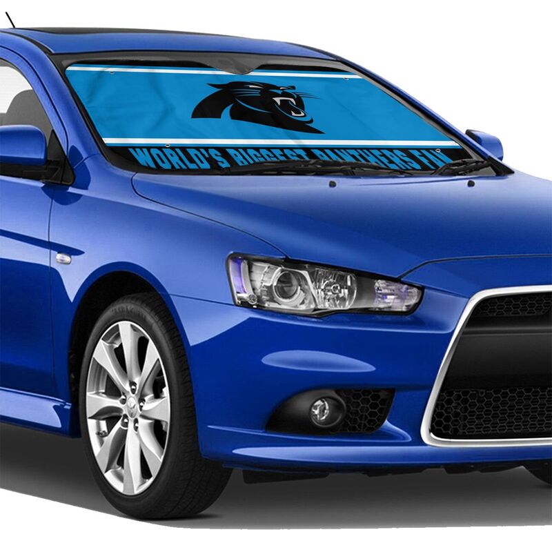 Carolina Panthers Printing is suitable for car front windshield sunshades Car windshield sunshades