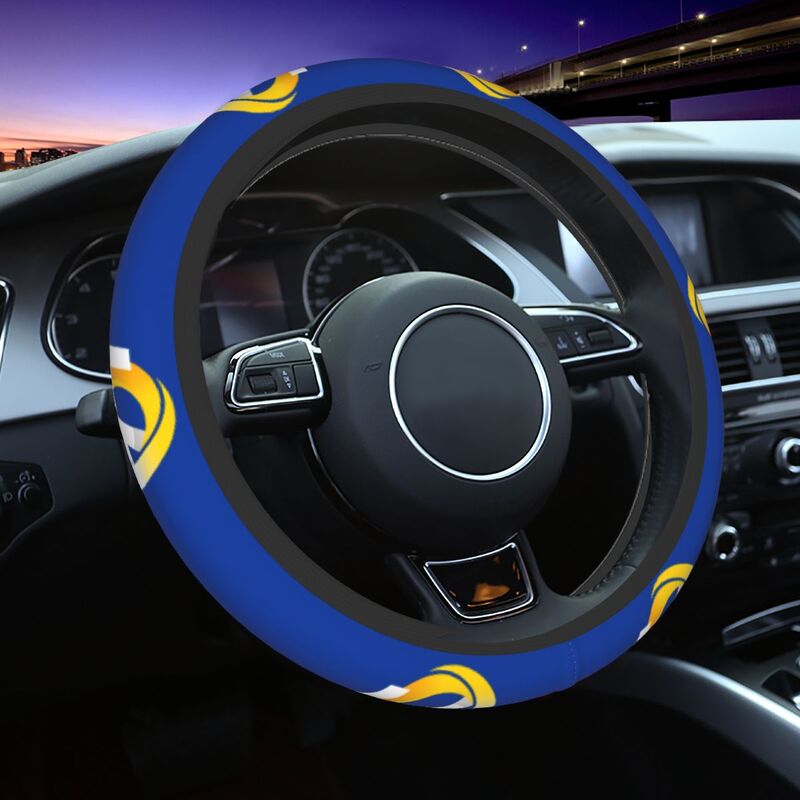 Los Angeles Rams 1 Printed breathable elastic steering wheel cover anti slip cover