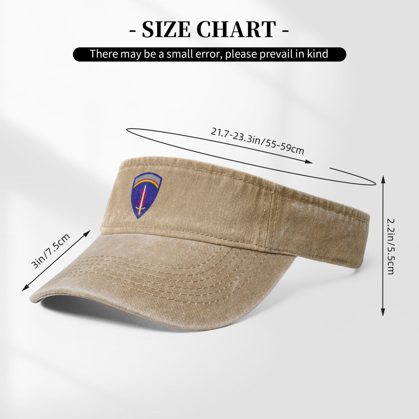 USAREUR Insignia Printing adjustable Empty Top Baseball Sun Cap unisex outdoor sport hat veterans gift
